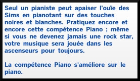 4 sims 4 competence piano description