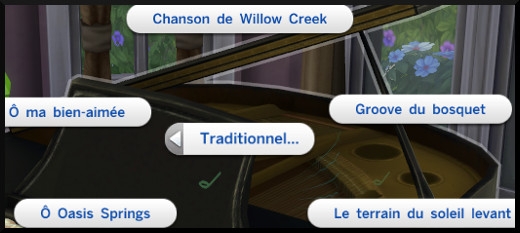 9 sims 4 competence piano morceaux traditionnels