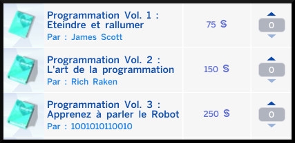 3 sims 4 competence programmation livres