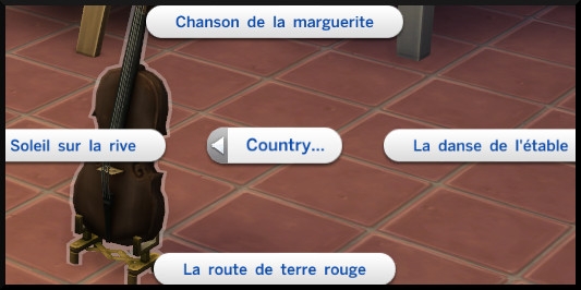 12 sims 4 competence violon morceaux country