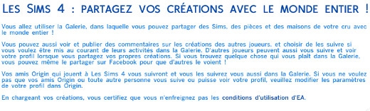 2  sims 4 dem create a sims creer un sims message partage galerie share galery