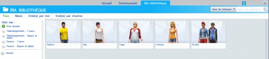 5  sims 4 dem create a sims creer un sims bibliotheque library