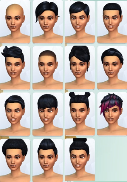 35  sims 4 dem create a sims creer un sims coiffure cheveux courts