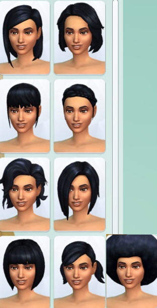 36  sims 4 dem create a sims creer un sims coiffure cheveux mi long