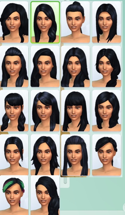 37  sims 4 dem create a sims creer un sims coiffure cheveux long