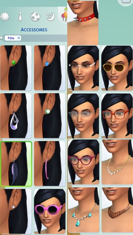 39  sims 4 dem create a sims creer un sims accessoires lunette bague gant collier bracelet