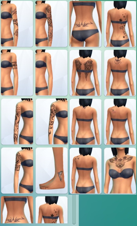 42  sims 4 dem create a sims creer un sims tatouage tattoo