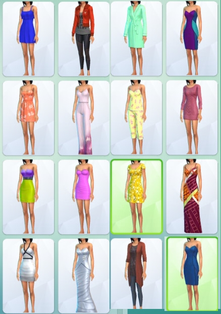 46  sims 4 dem create a sims creer un sims vetements tenues complete tout le corps robe