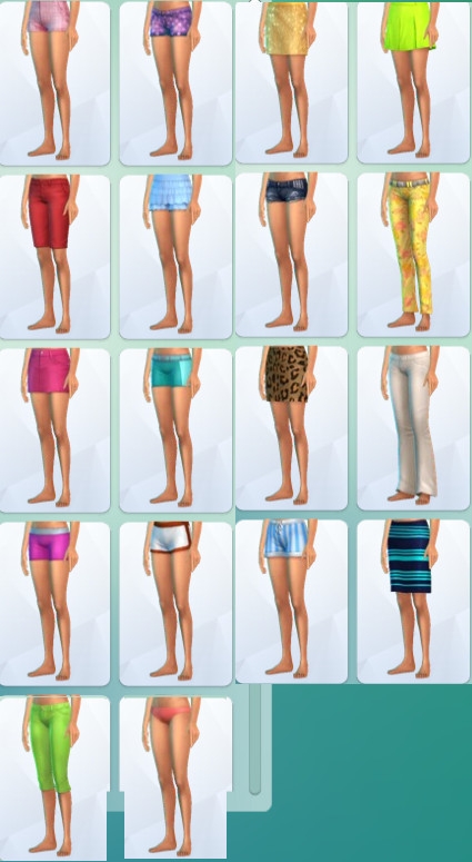 48  sims 4 dem create a sims creer un sims vetement jupe pantalon short