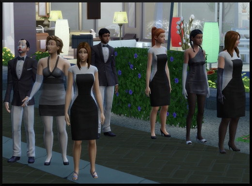 27 sims 4 edition deluxe premium nuit inoubliable fete noir et blanc tenues