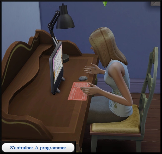 9 sims 4 jeu de base agent secret competence programmation ordinateur s'entrainer a programmer