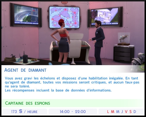 25 sims 4 jeu de base agent secret choix agent diamant