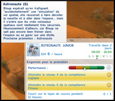 20 sims 4 carriere astronaute echelon 6 astronaute junior