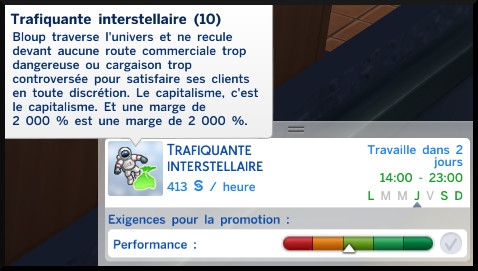 38 sims 4 carriere astronaute trafiquant interstellaire echelon 10