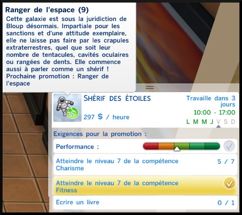 45 sims 4 carriere astronaute ranger de l'espace echelon 9 sherif des etoiles