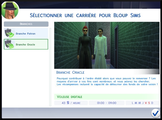 43 sims 4 jeu de base carriere criminelle branche oracle choix