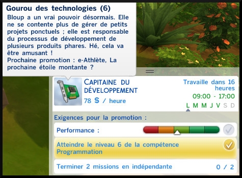 20 sims 4 carriere gourou des technologies echelon 6 capitaine du developpement