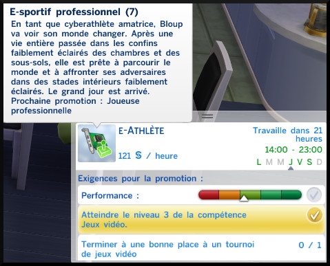 25 sims 4 carriere gourou des technologies e sportif professionnel echelon 7 e atlhete