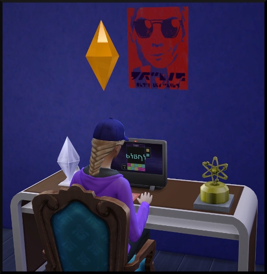 29 sims 4 carriere gourou des technologies e sportif professionnel cadeau affiche