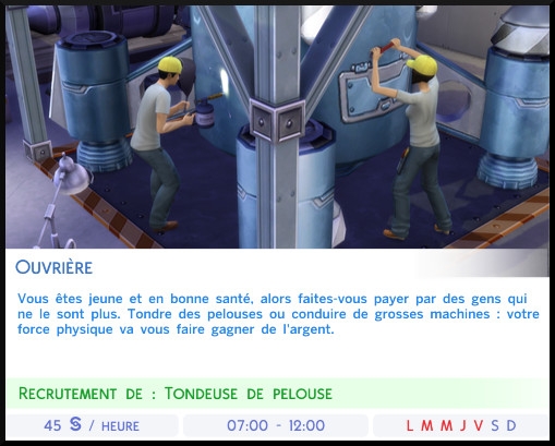 19 sims 4 carriere temps partiel adolescent ado ouvrier