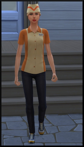 29 sims 4 carriere temps partiel adolescent ado employé de fast food tenue vetement travail