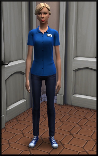 36 sims 4 carriere temps partiel adolescent ado employé de commerce tenue vetement travail