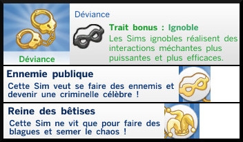 10 Sims 4 nouveautes generalites aspiration deviance