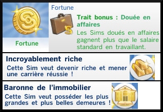 12 Sims 4 nouveautes generalites aspiration fortune