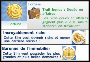 12 Sims 4 nouveautes generalites aspiration fortune