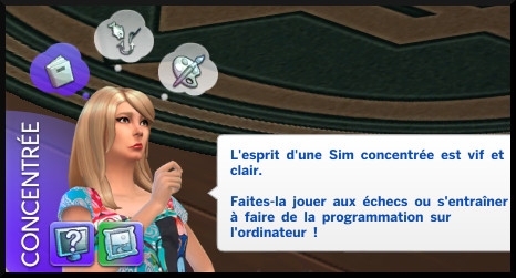 27 Sims 4 nouveautes generalites émotion concentré