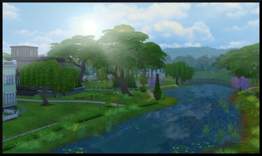 3 sims 4 ville monde willow creek vue générale