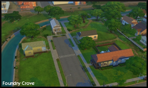 6 sims 4 ville monde willow creek quartier foundry crove vue