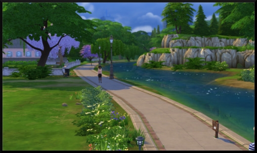 19 sims 4 ville monde willow creek courtyard lane canal