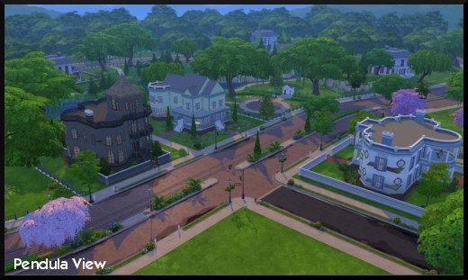 20 sims 4 ville monde willow creek quartier pendula view vue