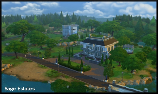 25 sims 4 ville monde willow creek quartier sage estates vue