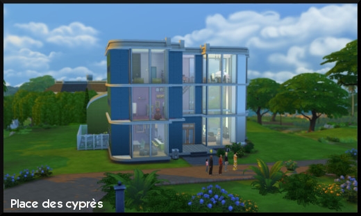 26 sims 4 ville monde willow creek place des cyprés maison