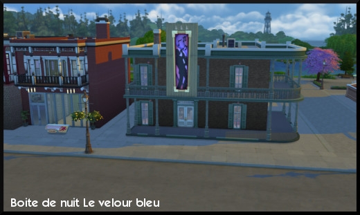 32 sims 4 ville monde willow creek quartier commercial communautaire boite de nuit velours bleu