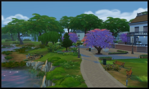 36 sims 4 ville monde willow creek quartier commercial communautaire vues quais