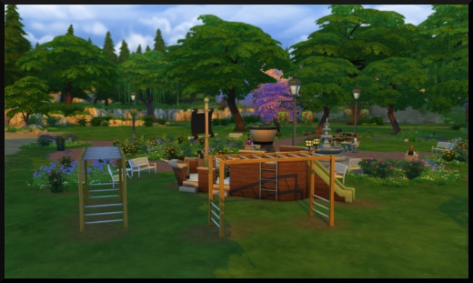 38 sims 4 ville monde willow creek parc des magnolias aire jeux