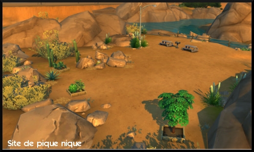 48 sims 4 ville monde oasis spring  bedrock strait pique nique