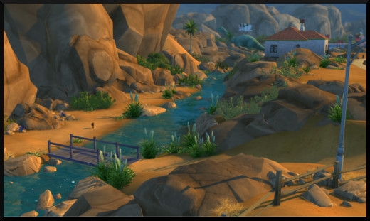 49 sims 4 ville monde oasis spring  bedrock strait canal