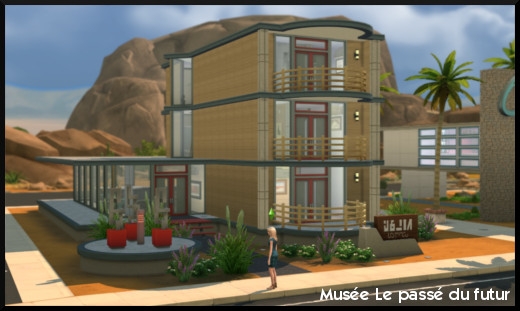 68 sims 4 ville monde oasis spring quartier commercial communautaire musée passé du futur