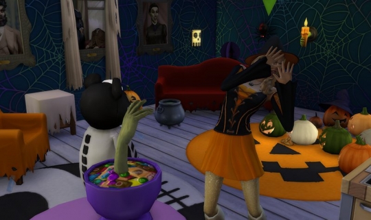 sims 4 kit objets effrayants halloween saladier terrifiant 3