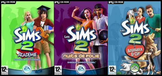 sims 2 add-ons inspires des sims 1