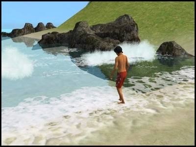 sims 2 bon voyage vacances mer plage vagues