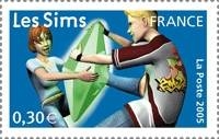 sims 2 timbre poste française jeu vidéo