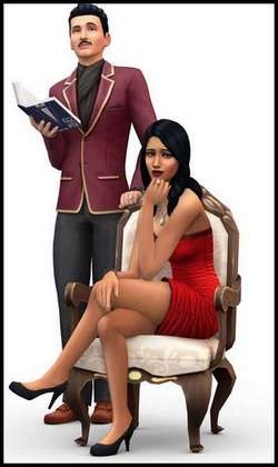 3 famille gothik vladimir et sonia dans les sims 4