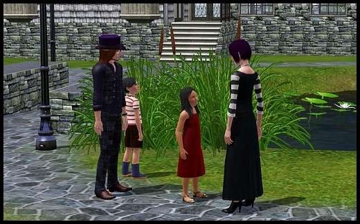 7 famille gothik sims 3 sunset valley gunther cordelia vladimir sonia galantome