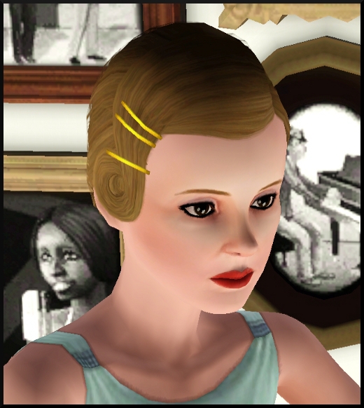 Sims 3 store l'age du jazz 15 coiffure femme dame aux barrettes