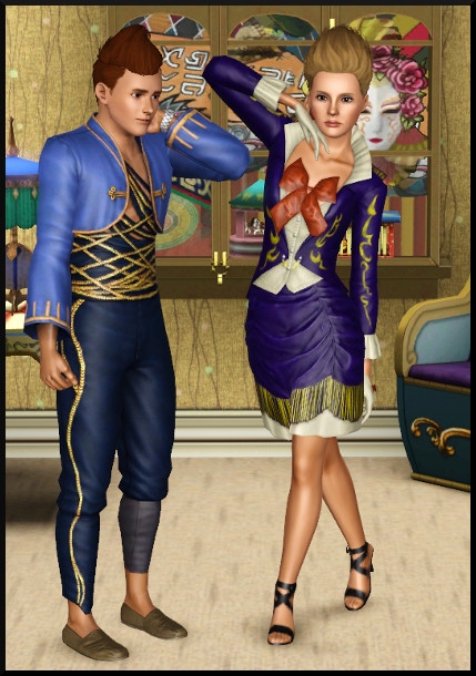 9 sims 3 store cirque celebration vetements coiffure homme femme